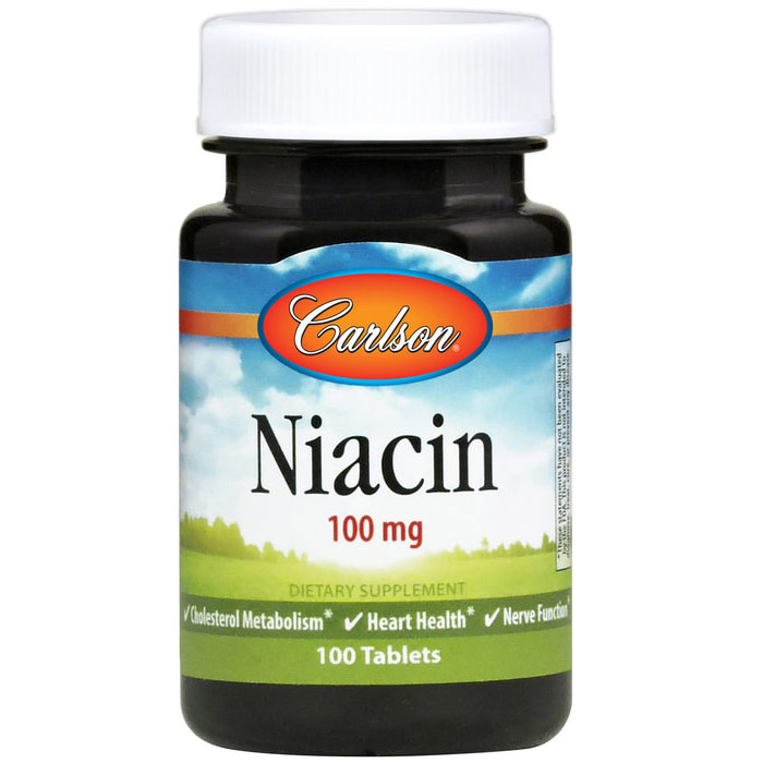 Carlson Laboratories Niacin, 100 mg, 300 tablets, Carlson Labs