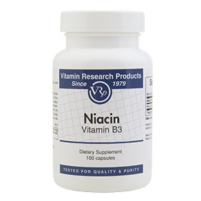 Niacin, 500 mg, 100 Capsules, Vitamin Research Products