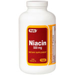 Watson Rugby Labs Niacin 500 mg, 1000 Tablets, Watson Rugby