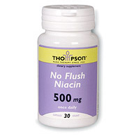 Niacin Flush-Free 500mg 30 caps, Thompson Nutritional Products