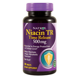 Niacin TR 500 mg Time Release 100 Tablets, Natrol