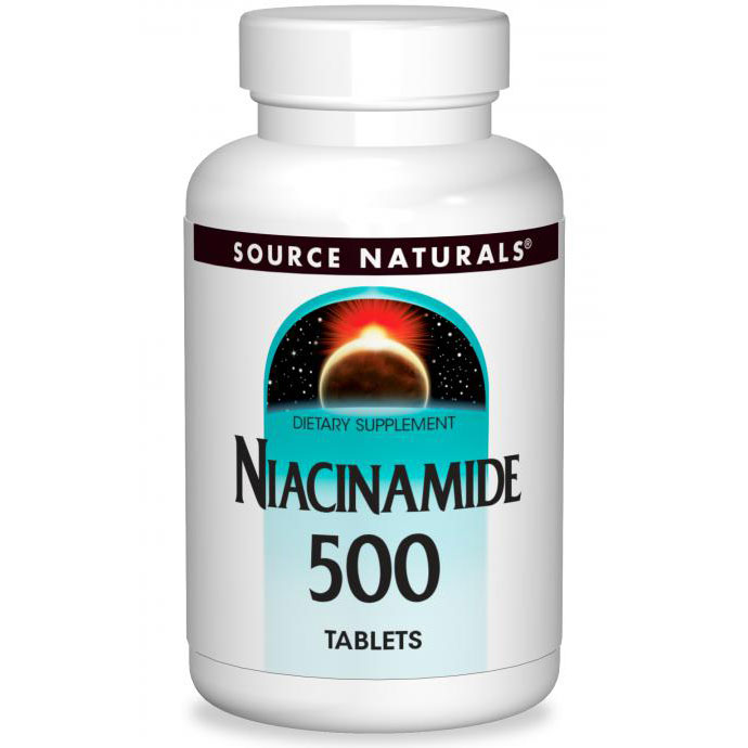 Niacinamide 500 mg, 120 Tablets, Source Naturals