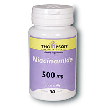 Thompson Nutritional Niacinamide 500mg 30 caps, Thompson Nutritional Products