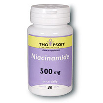 Niacinamide 500mg 30 caps, Thompson Nutritional Products