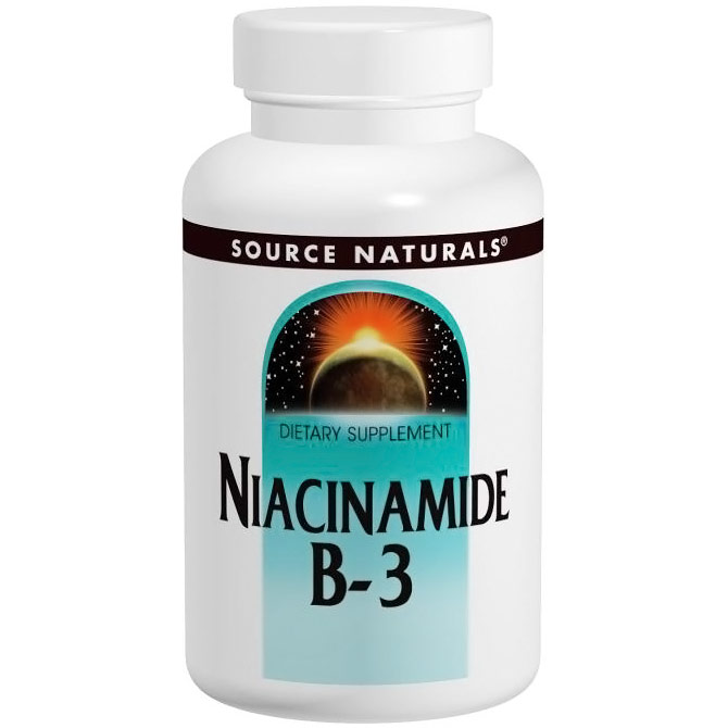 Niacinamide Vitamin B-3 1500mg 100 tabs from Source Naturals