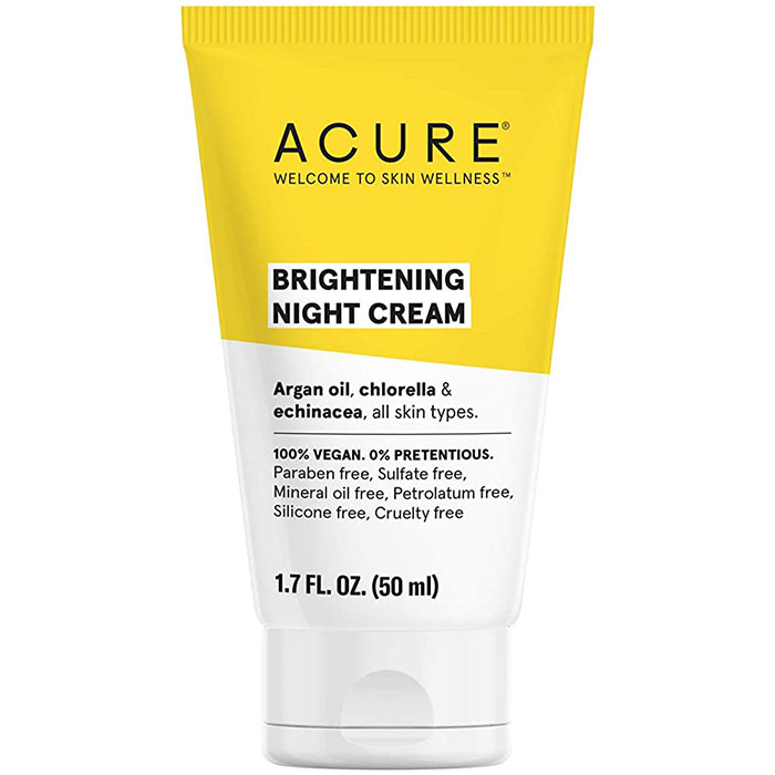 Acure Brilliantly Brightening Night Cream, 1.7 oz