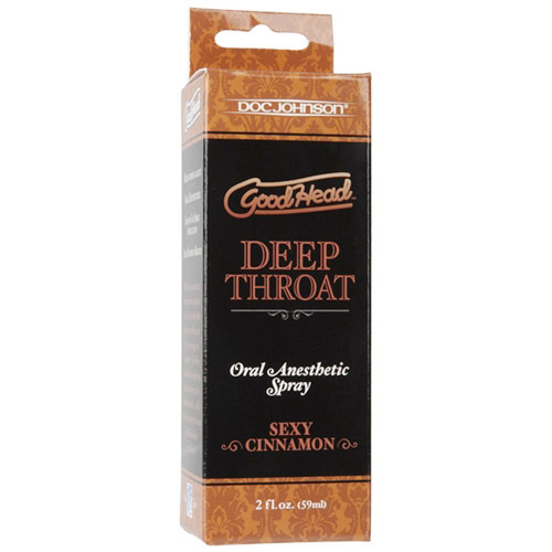 Goodhead Deep Throat Spray - Sexy Cinnamon, Oral Anesthetic Spray, 2 oz, Doc Johnson