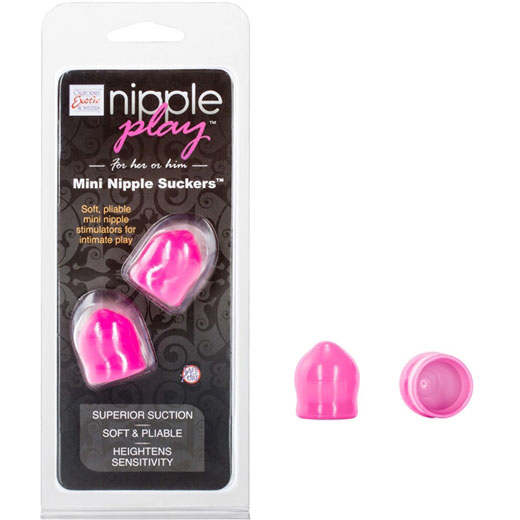 Nipple Play Mini Nipple Suckers - Pink, California Exotic Novelties