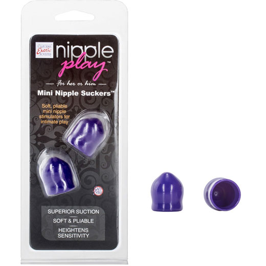 Nipple Play Mini Nipple Suckers - Purple, California Exotic Novelties