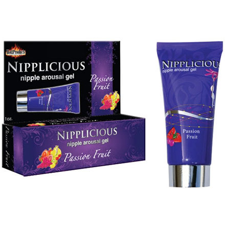 Nipplicious Nipple Arousal Gel, Passion Fruit, 1 oz, Hott Products