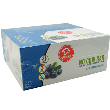 No Cow Bar, Dairy Free, 12 Bars, Ds Naturals