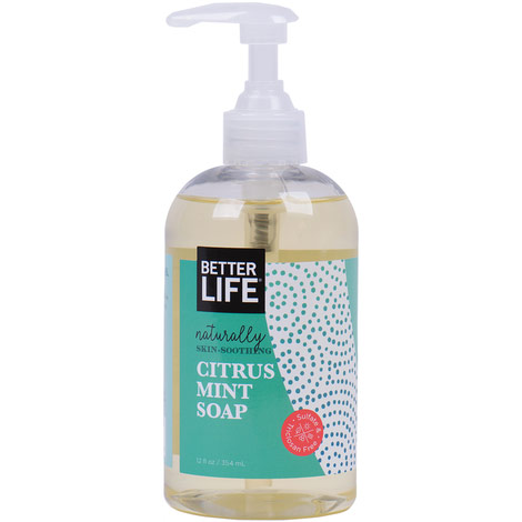 No Regrets, Natural Hand & Body Soap, Citrus Mint, 12 oz, Better Life Green Cleaning