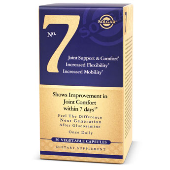 No 7, Joint Support & Comfort, 30 Vegetable Capsules, Solgar