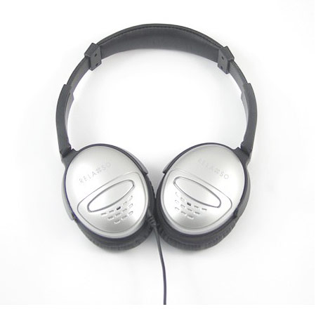 Relaxso Noise Cancelling Headphone, Silver, Relaxso