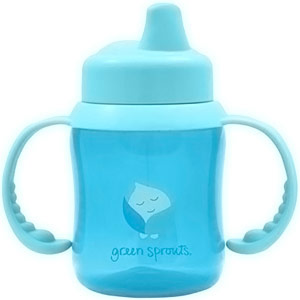 Non-Spill Sippy Cup, Aqua, 6 oz, Green Sprouts Baby Products
