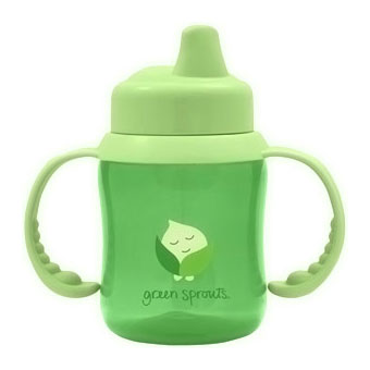 Non-Spill Baby Sippy Cup, Green, 6 oz, Green Sprouts