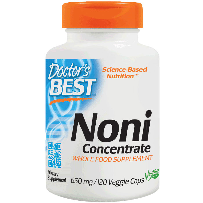 Noni Concentrate 650 mg, 120 Vegetarian Capsules, Doctors Best