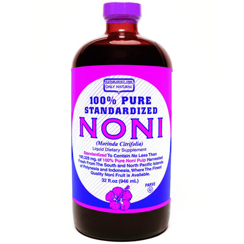 Noni Liquid Standardized 100% Pure, 32 oz, Only Natural Inc.