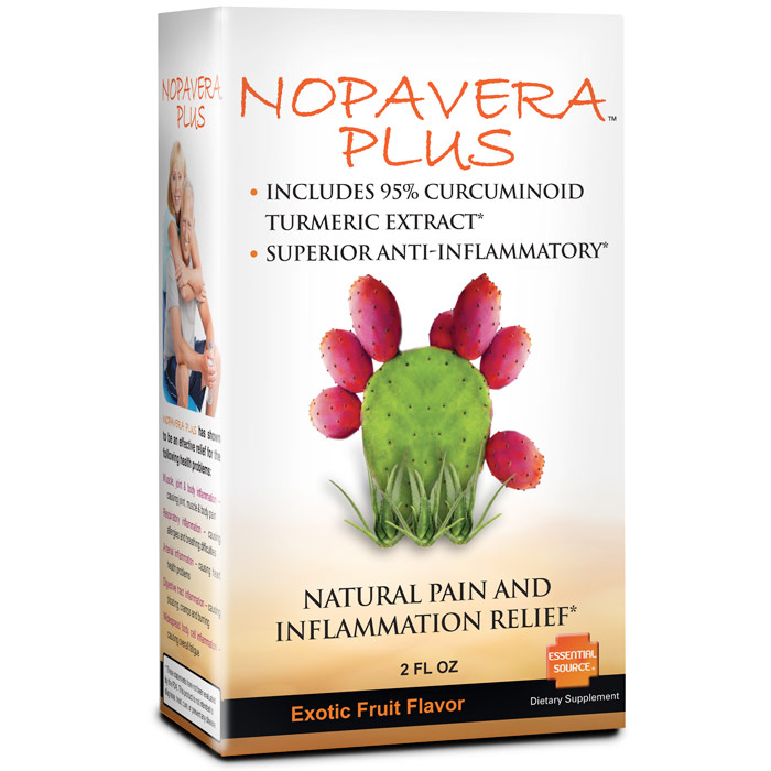 NopaVera Plus Liquid, with Nopal Cactus & Turmeric, 2 oz, Essential Source