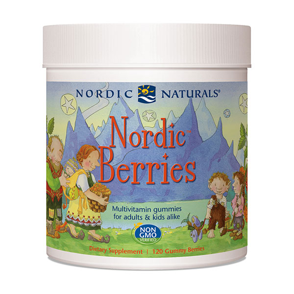 Nordic Berries, Chewable Multivitamin Gummies, 120 Gummy Berries, Nordic Naturals