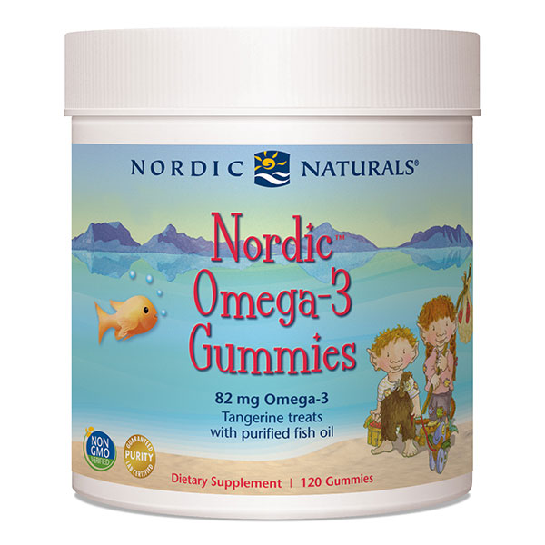 Nordic Omega-3 Gummies, Chewable Fish Oil, 120 Gummies, Nordic Naturals