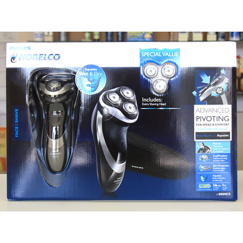 Philips Norelco PowerTouch Shaver with Aquatec, Includes Extra Shaving Head