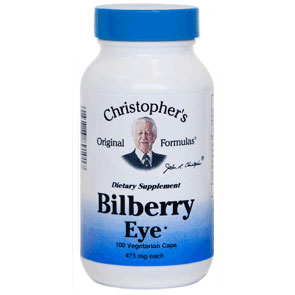 Bilberry Eye Formula Capsule, 100 Vegicaps, Christophers Original Formulas