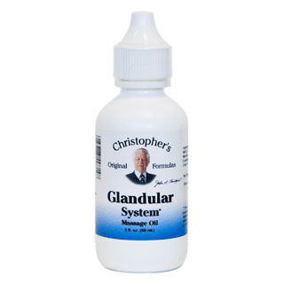 Glandular System Massage Oil, 2 oz, Christophers Original Formulas