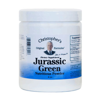 Jurassic Green Powder, Whole Food Nutritional Herbs, 4 oz, Christophers Original Formulas