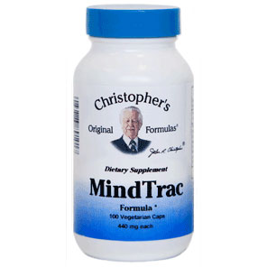 Christopher's Original Formulas MindTrac Formula, 100 Vegicaps, Christopher's Original Formulas