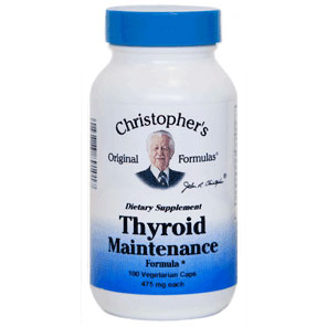 Thyroid Maintenance Formula Capsule, 100 Vegicaps, Christophers Original Formulas