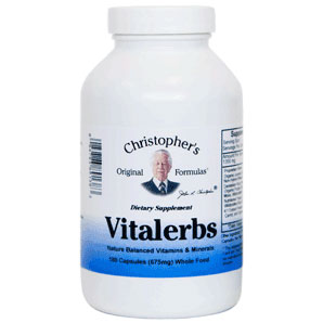 Christopher's Original Formulas Vitalerbs, Whole Foods Multi-Vitamins, 180 Vegicaps, Christopher's Original Formulas