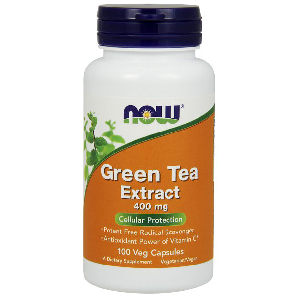 Green Tea Extract 400 mg, 100 Vegetarian Capsules, NOW Foods