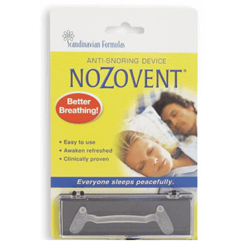 NoZovent Anti-Snoring Device 1 pack, Scandinavian Formulas