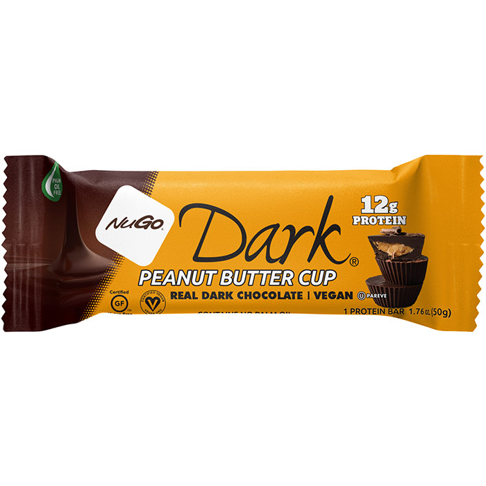 Nugo Dark Nutrition Bar, Peanut Butter Cup, 1.76 oz x 12 pc, NuGo Nutrition