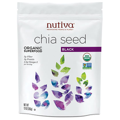 Nutiva Organic Black Chia Seed, 12 oz