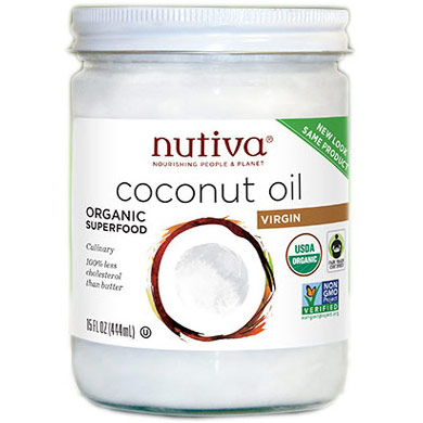 Nutiva Organic Virgin Coconut Oil, 15 oz