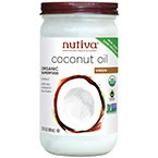 Nutiva Organic Virgin Coconut Oil (Glass Jar), 23 oz