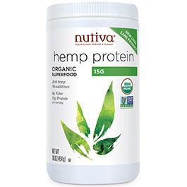 Nutiva Organic Hemp Protein 15G Powder, 16 oz
