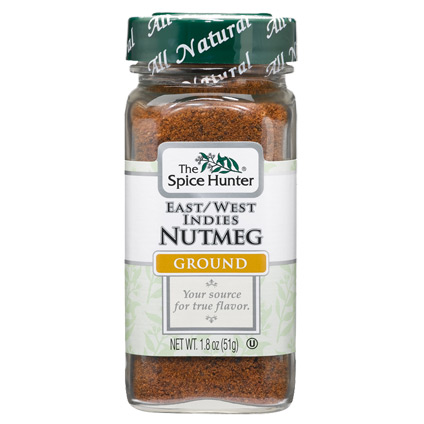 Nutmeg, East/West Indies, Ground, 1.8 oz x 6 Bottles, Spice Hunter