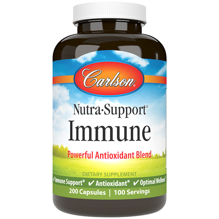 Nutra-Support Immune, Value Size, 200 Capsules, Carlson Labs