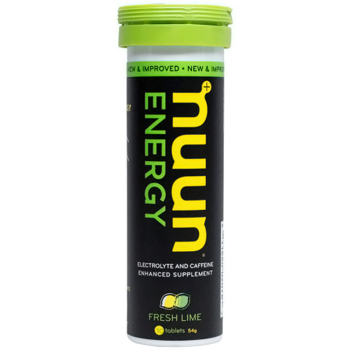 Nuun Energy Electrolyte & Caffeine Enhanced Drink Tablets - Fresh Lime, 4 Tubes