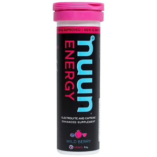 Nuun Energy Electrolyte & Caffeine Enhanced Drink Tablets - Wild Berry, 4 Tubes