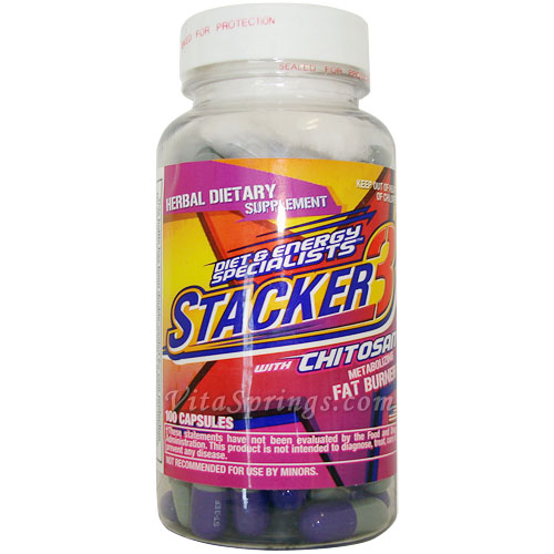 Stacker 3 Ephedra Free Fat Burner 100 Capsules from NVE