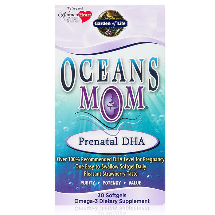 Oceans Mom Prenatal DHA, 30 Softgels, Garden of Life