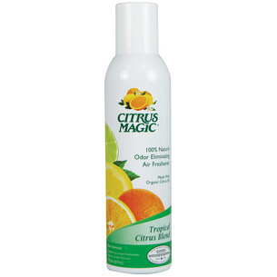 Odor Eliminating Air Freshener, Tropical Citrus Blend, 7 oz, Citrus Magic
