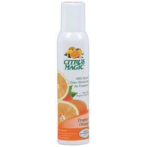 Odor Eliminating Air Freshener, Tropical Orange, 3.5 oz, Citrus Magic