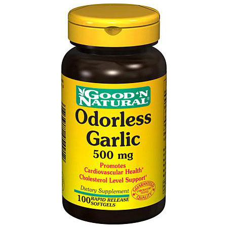 Good 'N Natural Odorless Garlic 500 mg, 100 Softgels, Good 'N Natural