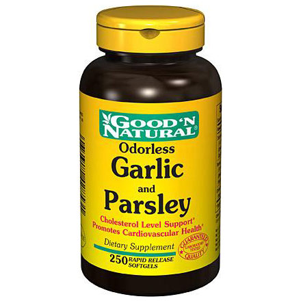 Good 'N Natural Odorless Garlic and Parsley (500 mg/100 mg), 250 Softgels, Good 'N Natural