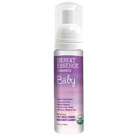 Organics Baby Oh So Clean 2 in 1 Gentle Foaming Hair & Body Cleanser, 5.7 oz, Desert Essence